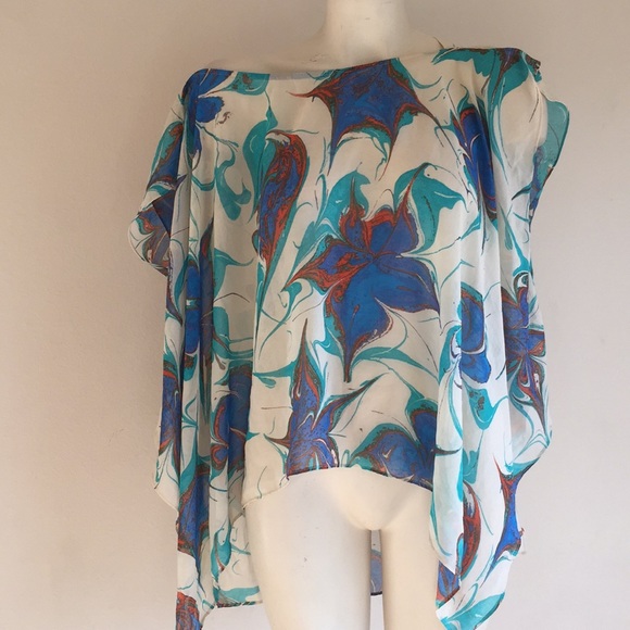 RACHEL Rachel Roy Tops - Rachel Roy Blouse small blue floral print
